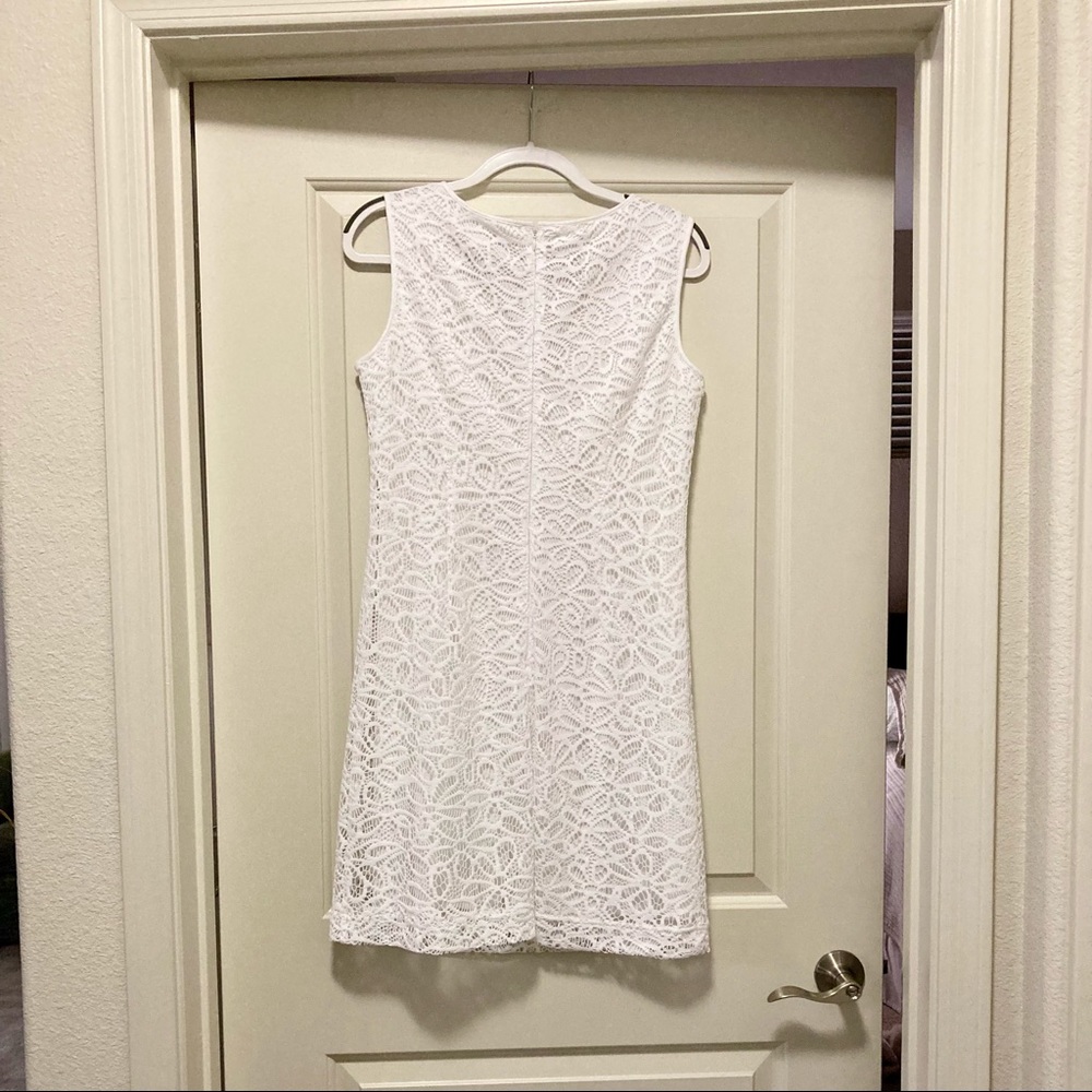 White Floral Lace Sun Dress